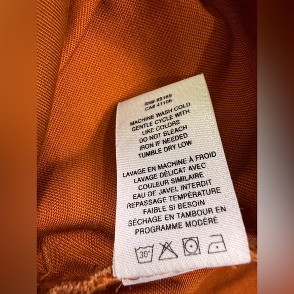 NWT Derek Lam 10 Crosby Therese Straight Leg Pants Cinnamon Brown Size 4
